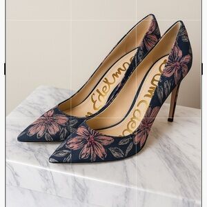 Sam Edelman Floral Jacquard Pumps – Size 8.5